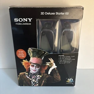 Vintage SONY 3D Alice In Wonderland Blu-Ray 3D Movie Deluxe Starter Kit Open Box - Picture 1 of 8