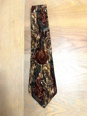 Charles Jourdan 男式领带设计师 100% 真丝领带意大利配件办公室 — 第 1/4 张图片