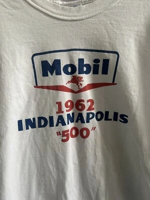 Camiseta De Colección Mobilgas Mobile Oil Pegasus Talla XXL 1962 Indianápolis 500 Foto 1 de 4