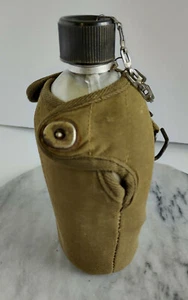 Borsa vintage militare USA in alluminio da mensa e verde oliva ~ Made in Japan. - Foto 1 di 12
