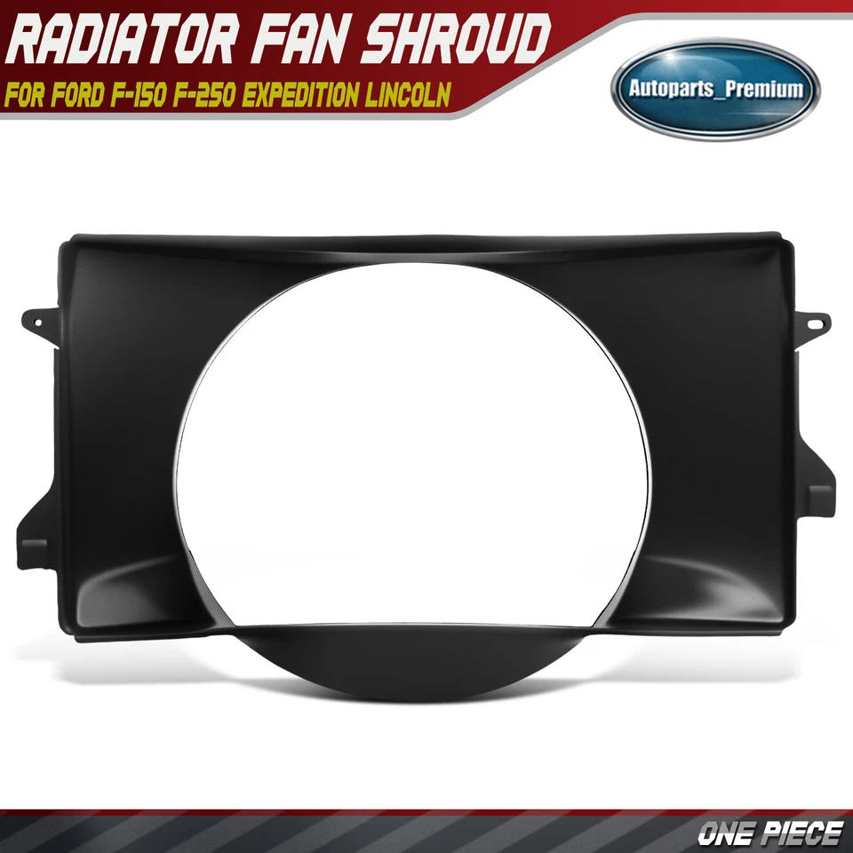 Cubierta del ventilador de refrigeración del radiador para Ford F-150 F-250 Expedition Lincoln Navigator Foto 1 de 4