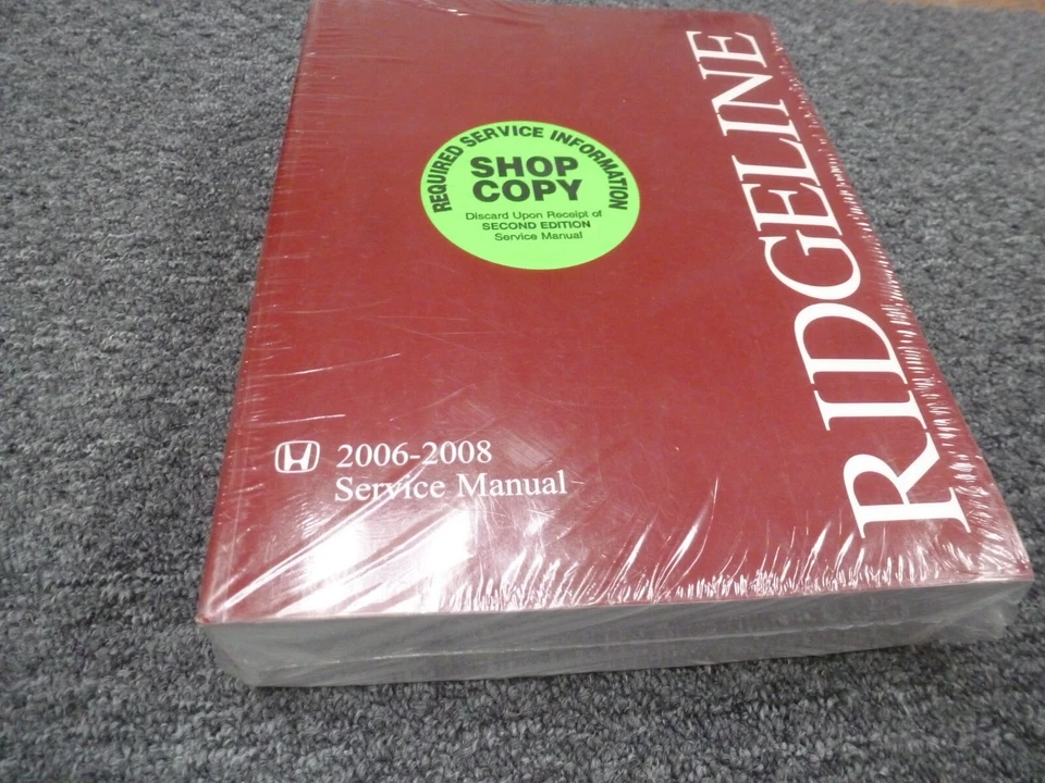 Manual de reparación de taller de camioneta Honda Ridgeline 2006-2008 RT RTX RTS RTL 2007 Foto 1 de 1
