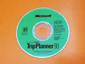 ⭐️⭐️⭐️⭐️⭐️ Microsoft Trip Planner 98 Disc Only  - Picture 1 of 2