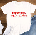 Profesjonalny Multi-Slacker, Biały, Unisex, Koszulka z krótkim rękawem