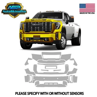 Precut Paint Protection Film (PPF) for 2024-2025 GMC Sierra HD Partial Front - Image 1 of 4