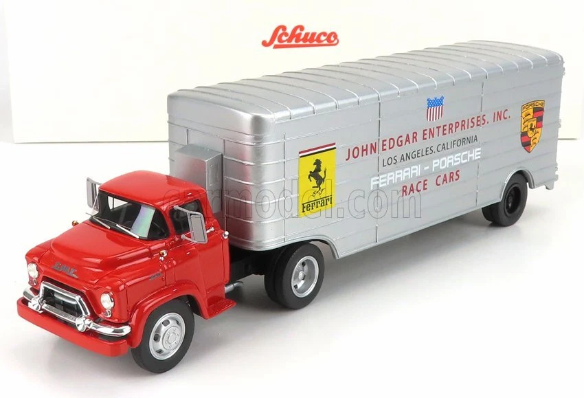 1/43 SCHUCO - GMC - TRUCK CAR TRANSPORTER TEAM JOHN EDGARD ENTERPRISES 450913400 - Immagine 1 di 1