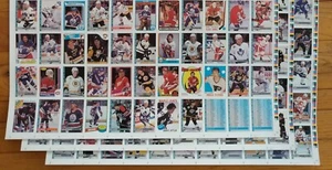1992-93 O-Pee-Chee (OPC) NHL Hockey Juego de hojas sin cortar 3 hojas (juego de 396 cartas) - Imagen 1 de 4