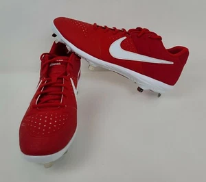 Nike Alpha Huarache Varsity Low Metal Baseball Cleats Mens Sz 14 Red AO7960-601 - Picture 1 of 7