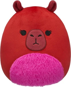 Peluche Squishmallows originale 8 pollici Marcia Maroon Capybara - ufficiale Jazwares L8 - Foto 1 di 5