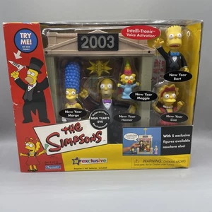 The Simpsons Silvester Interaktive Umgebung Spielset 2002 Playmates Neu - Bild 1 von 12