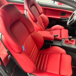 BMW E36 M3 Vader Synthetic Leather Sports Seat Covers In Red Colour (1994–1999) - Bild 1 von 5