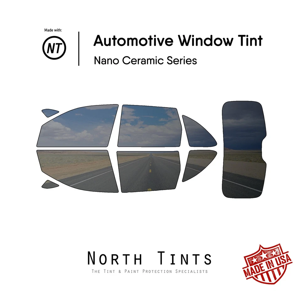 Película de tinte de ventana precortada nano cerámica vidrio para automóvil para Porsche Cayenne 2011-2018 Foto 1 de 4