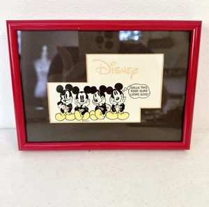 Disney Animation Mickey Mouse Framed Golly This Food Sure Looks Good Framed Pic - Picture 1 of 5