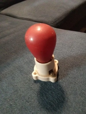 ANTIQUE LIGHT Socket And bulb- , 10 Watt, RED Light Bulb - Image 1 of 2