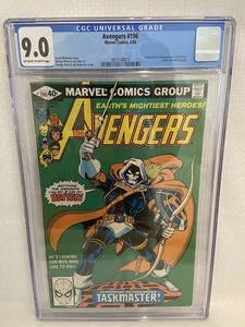 Marvel Comics Avengers #196 CGC 9.0 OWW Origin & 1st full appearance Taskmaster - Picture 1 of 2