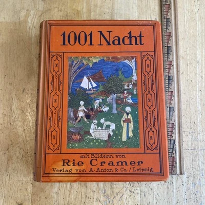 1001 Nacht, Rie Cramer, Anton & Co, Antique German Edition, Illustrated Plates - Image 1 of 4