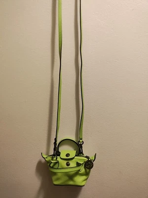 Mini Green Longchamp Leather Crossbody - Image 1 of 4