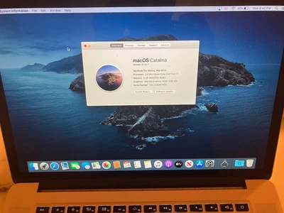 Mid 2012 15 Inch Retina Macbook Pro 2.6GHz i7 - 8GB RAM - 500GB SSD - READ - Image 1 of 4