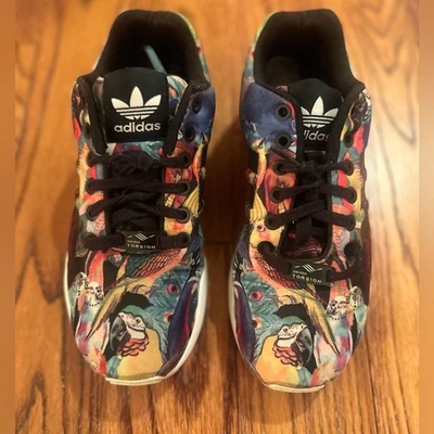 Adidas Torsion ZX FLUX Mujer 5.5 Bandada de Pájaros Atléticos Loros Selva Reino Unido 4 Foto 1 de 4