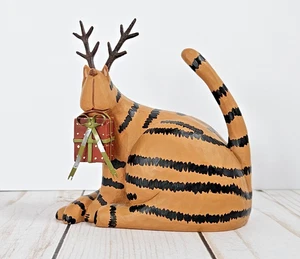 Williraye Studio Figur WW2567 sehr vorzeigbar Katze mit Rentier Geweih 2006 - Bild 1 von 8