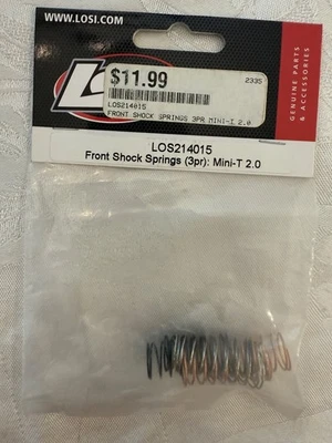 LOSI LOS214015 Mini-T 2.0 Front Shock Springs (3) - Image 1 of 2