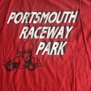 VTG Portsmouth Raceway Park Shirt Xl Single Stitch Made In USA Sprint Car Red - Picture 1 of 8
