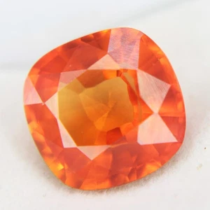 Gema Suelta Natural Espesartita Granate Cojín Corte Piedras Preciosas Certificado 6 Ct - Imagen 1 de 6