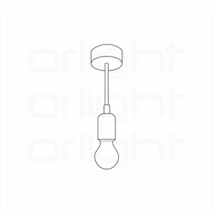 KIT COLGANTE ORLIND-E27-WH ARTÍCULO NO.E27 - 18475 - Imagen 1 de 5