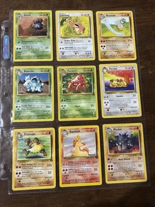 Pokémon WOTC Giungla Originale 33 Carte Vintage - Foto 1 di 8