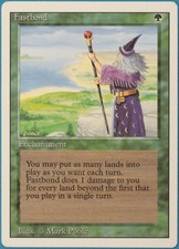 Fastbond Revised PLD Green Rare MAGIC THE GATHERING CARD (ID# 245409) ABUGames