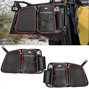 UTV Rear Seat Organizer Black For iPad Drink Holder Bag Storage Accessories Pack - Picture 1 of 11