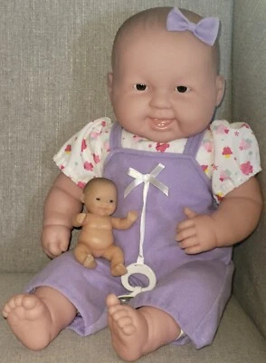 Berenguer 5" y 19" Acurrucarse Dientes Gorditos Chupador de Pulgar Bebé Muñeca Chupete Conjunto Foto 1 de 4