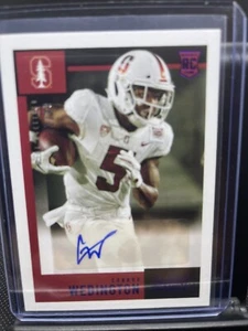 2021 panini Score draft pick Connor Wedington RC Auto Purple - Picture 1 of 2