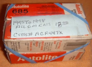 4NEW AUTOLIGHT SPARK PLUGS # 685 FITS 1975 TO 1978 ALL GM CARS - Picture 1 of 1