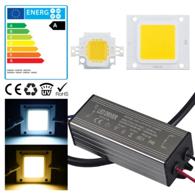 10W 20W 30W 50W 70W 100W LED COB Chip 12V 36V Driver Netzteil Treiber Trafo IP65 - Bild 1 von 4