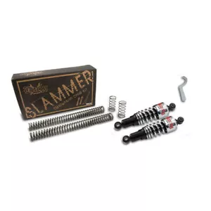 Kit de suspensión delantera y trasera cromada Burly Slammer (B28-1000) - Imagen 1 de 1