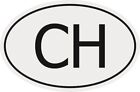 Aufkleber Autokennzeichen CH = Schweiz Autoaufkleber Sticker