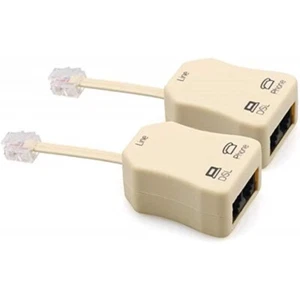 In-line DSL Splitter Adapter with Noise Filter for Telephone Phone Fax Accessory - Picture 1 of 4