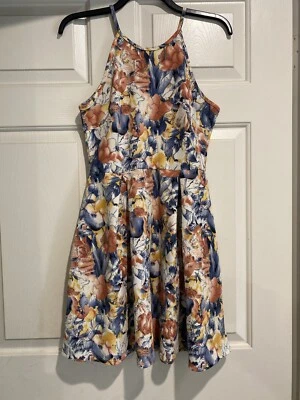 Vestido soprano sin mangas floral para mujer mediano multicolor B77 Foto 1 de 4