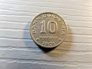 INDONISIA 1971 10 Rupiah - Picture 1 of 2