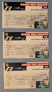 Boletos Grand Prix Molson du Canada F1 1996 - 14, 15 y 16 de junio - Montreal - Imagen 1 de 2