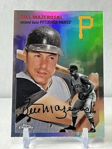 2023 Topps Chrome Platinum Anniversary Refractor #455 Bill Mazeroski - Imagen 1 de 2