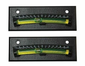 RV Designer E401, RV Bubble Level Stick On With Screw Holes, Black, Set Of 2 - Bild 1 von 1