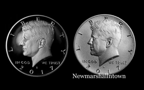 2017 S+S Kennedy Half Dollar Set ~ Clad Proof and Enhanced from Mint Set Cover