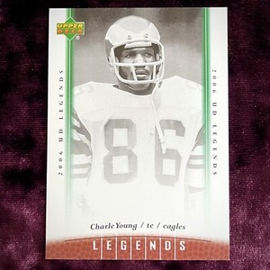 Charle Young 2006 Upper Deck Legends #67 MINT Eagles HOF Jersey USC Trojans SP💙