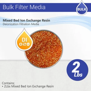 DI Refill Bag 2 LB Color Change Nucler Mix Bed Ion Demineralize Exchanged Resin - Picture 1 of 3