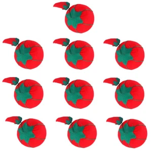 Cojín de pasador de aguja en forma de tomate 10 piezas hágalo usted mismo herramienta artesanal para coser puntada - Imagen 1 de 12