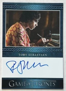 Toby Sebastian Blue Autograph, Game of Thrones Legends of the Realm - Picture 1 of 2