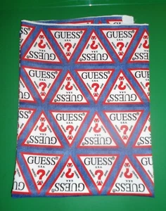 New Guess Printed Poly Cotton Fabric 27x20 - Picture 1 of 3
