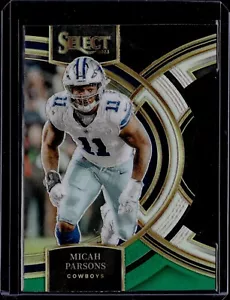 2023 Panini Select MICAH PARSONS Premier Level Black Green Prizm Die Cut #126 - Picture 1 of 2